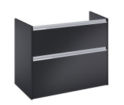 Тумба под раковину Roca Gap Pro 98,5х45,1 см правосторонняя ДСП черный матовый A857903532