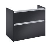Тумба під раковину Roca Gap Pro 98,5х45,1 см правостороння ДСП чорний матовий A857903532