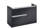Тумба під раковину Roca Gap Pro 98,5х45,1 см лівостороння ДСП чорний матовий A857904532