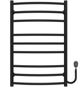 Електрична сушарка для рушників Deffi Класик Еліт П9 600х800 праве підключення чорний C.KE.80.60.9.E.B.R.5