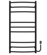 Електрична сушарка для рушників Deffi Класик Еліт П9 600х1000 праве підключення чорний C.KE.100.60.9.E.B.R.5