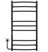 Електрична сушарка для рушників Deffi Еліт П9 600х1000 ліве підключення JD03 чорний C.KE.100.60.9.E.B.L.1