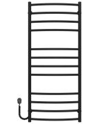 Електрична сушарка для рушників Deffi Класик Еліт П12 600х1200 ліве підключення чорний C.KE.120.60.12.E.B.L.5