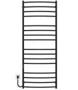 Електрична сушарка для рушників Deffi Еліт П16 600х1600 ліве підключення JD03 чорний C.KE.160.60.16.E.B.L.1