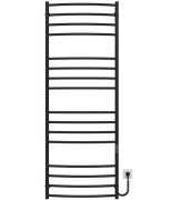 Електрична сушарка для рушників Deffi Класик Еліт П16 600х1700 праве підключення JD03 чорний C.KE.170.60.16.E.B.R.1