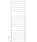 Електрична сушарка для рушників Deffi Класик Еліт П18 600х1800 ліве підключення білий C.KE.180.60.18.E.W.L.5
