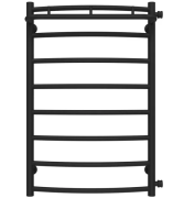 Сушка для рушників водяна Deffi Класик N П8 500х800 бічне праве підключення чорний C.KN.80.50.8.B.C