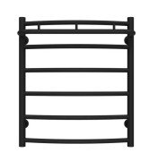 Полотенцесушитель водяной Deffi Классик N П6 500х600 нижнее подключение черный C.KN.60.50.6.B.A