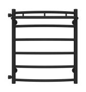 Полотенцесушитель водяной Deffi Классик N П6 500х600 боковое левое подключение черный C.KN.60.50.6.B.B