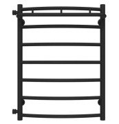 Полотенцесушитель водяной Deffi Классик N П7 500х700 боковое левое подключение черный C.KN.70.50.7.B.B