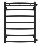 Полотенцесушитель водяной Deffi Классик N П7 500х700 боковое правое подключение черный C.KN.70.50.7.B.C