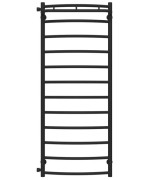 Сушка для рушників водяна Deffi Класик N П12 500х1300 бічне ліве підключення чорний C.KN.130.50.12.B.B