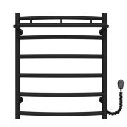 Електрична сушарка для рушників Deffi Класик N П6 500х600 праве підключення чорний C.KN.60.50.6.E.B.R.5