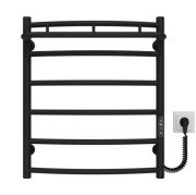 Електрична сушарка для рушників Deffi Класик N П6 500х600 праве підключення JD03 чорний C.KN.60.50.6.E.B.R.1