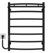 Электрический полотенцесушитель Deffi Классик N П7 500х700 левое подключение JD03 черный C.KN.70.50.7.E.B.L.1