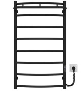 Электрический полотенцесушитель Deffi Классик N П8 500х900 правое подключение JD03 черный C.KN.90.50.8.E.B.R.1