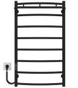 Електрична сушарка для рушників Deffi Класик N П8 500х900 ліве підключення JD03 чорний C.KN.90.50.8.E.B.L.1