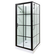 Гідромасажний бокс Insana Agata 9900 NEW 90x90 профіль чорний/прозоре склоА0048357