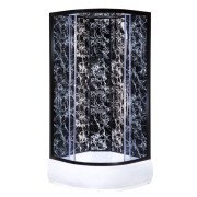 Гідромасажний бокс Vivia TKF 90-30 BP Чорна павутина BG 90x90 профіль чорний/тоноване скло А0046364