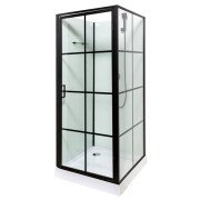 Гидромассажный бокс Insana Agata 9900 NEW 90x90 профиль черный/прозрачное стекло А0048357