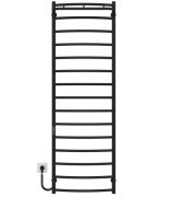 Електрична сушарка для рушників Deffi Класик N П15 500х1600 ліве підключення JD03 чорний C.KN.160.50.15.E.B.L.1