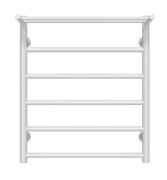 Сушка для рушників водяна Deffi Терма П6 500х600 нижнє підключення білий C.TE.60.50.6.W.A