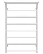 Полотенцесушитель водяной Deffi Терма П7 500х700 боковое левое подключение белый C.TE.80.50.8.W.B