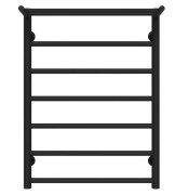 Полотенцесушитель водяной Deffi Терма П7 500х700 боковое правое подключение черный C.TE.80.50.8.B.C