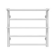 Полотенцесушитель водяной Deffi Терма Плюс П5 500х500 боковое левое подключение белый C.TA.50.50.5.W.B