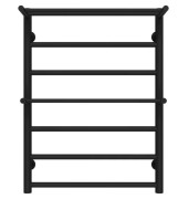 Сушка для рушників водяна Deffi Терма Плюс П7 500х700 бічне ліве підключення чорний C.TA.70.50.7.B.B