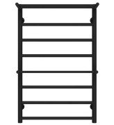 Полотенцесушитель водяной Deffi Терма Плюс П8 500х800 боковое левое подключение черный C.TA.80.50.8.B.B