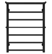 Полотенцесушитель водяной Deffi Терма Плюс П7 500х700 нижнее подключение черный C.TA.70.50.7.B.A