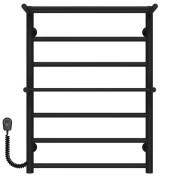 Електрична сушарка для рушників Deffi Терма Плюс П7 500х700 ліве підключення чорний C.TA.70.50.7.E.B.L.5