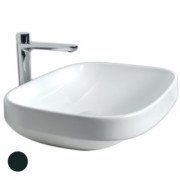 Раковина для ванної Hatria Abito 58x45 см фаянс чорний матовий A0YXXA02