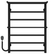 Електрична сушарка для рушників Deffi Терма Плюс П7 500х700 ліве підключення чорний C.TA.70.50.7.E.B.L.5