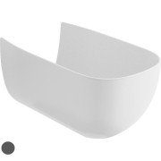 Наружный керамический корпус на унитаз или биде Hatria Abito керамика антрацит A0YXX808