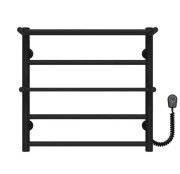 Електрична сушарка для рушників Deffi Терма Плюс П5 500х500 праве підключення чорний C.TA.50.50.5.E.B.R.5