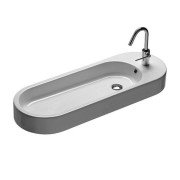 Раковина для ванної Hatria Area 100x35 см кераміка білий 00Y0W101