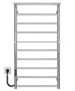 Электрический полотенцесушитель Deffi Терма Плюс П10 500х1000 левое подключение JD03 хром C.TA.100.50.10.E.C.L.1