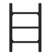 Полотенцесушитель водяной Deffi Орион П3 200х500 нижнее подключение черный C.OR.50.20.3.B.A