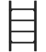 Полотенцесушитель водяной Deffi Орион П4 200х600 нижнее подключение черный C.OR.60.20.4.B.A