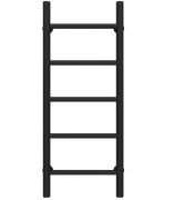 Полотенцесушитель водяной Deffi Орион П5 200х800 нижнее подключение черный C.OR.80.20.5.B.A
