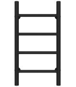Полотенцесушитель водяной Deffi Орион П4 200х600 боковое правое подключение черный C.OR.60.20.4.B.C