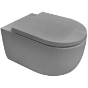 Унітаз підвісний Hatria Futura 53х35,5 см безободковий санітарна кераміка колір цемент A0Y9BA07