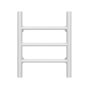 Сушка для рушників водяна Deffi Оріон П3 300х400 бічне ліве підключення білий C.OR.40.30.3.W.B