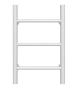 Полотенцесушитель водяной Deffi Орион П3 300х500 нижнее подключение белый C.OR.50.30.3.W.A