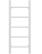 Полотенцесушитель водяной Deffi Орион П5 300х800 нижнее подключение белый C.OR.80.30.5.W.A