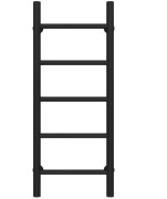 Полотенцесушитель водяной Deffi Орион П5 300х800 боковое левое подключение черный C.OR.80.30.5.B.B