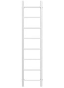 Сушка для рушників водяна Deffi Оріон П8 200х1400 бічне праве підключення білий C.OR.140.40.8.W.C