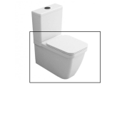 Чаша унитаза Hatria Erika Pro Q 62,5х37 см керамика белый 00Y1BV01